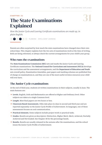 Sample page from The Big Jump: Chapter 31: the state examinations explained
