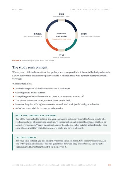 Sample page from The Big Jump: Chapter 9: how to study effectively